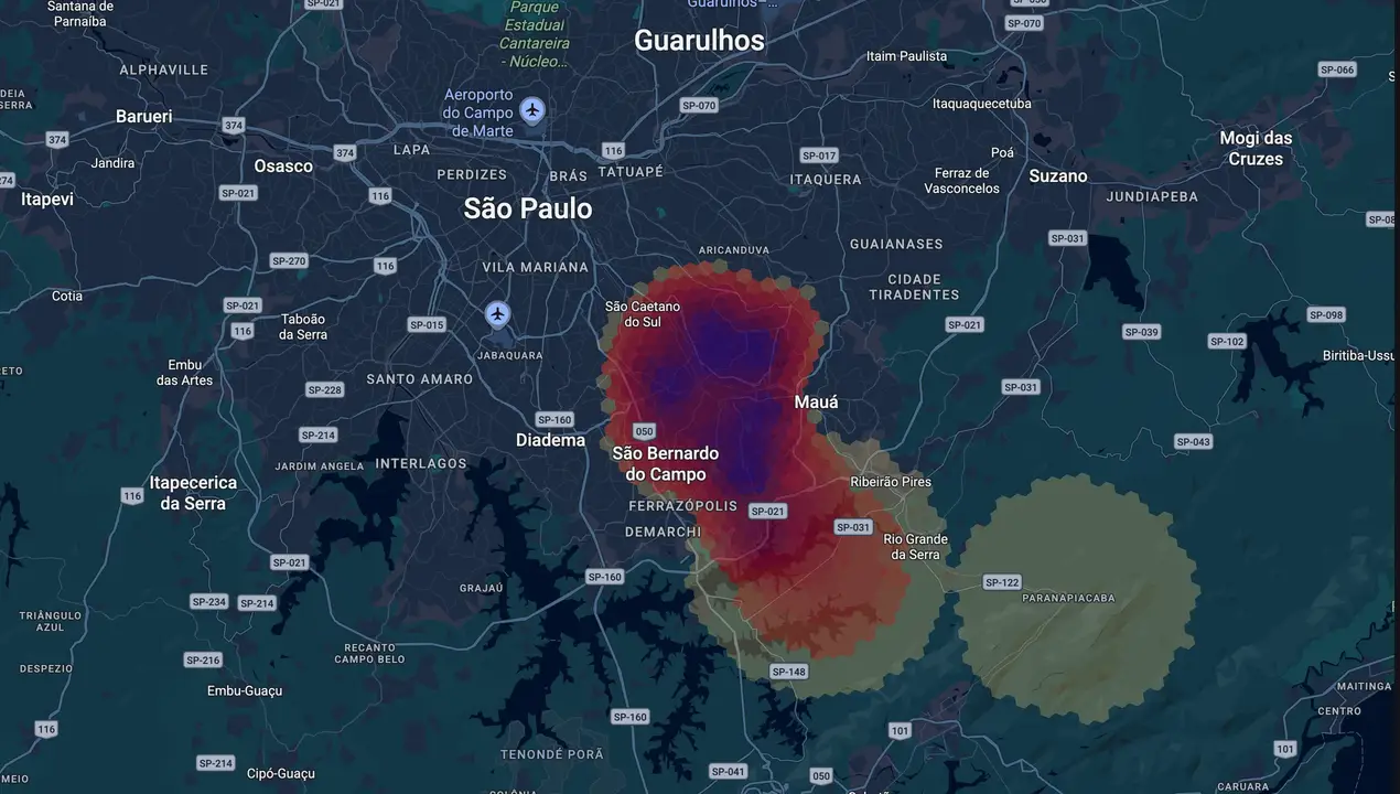 Mapa eleitoral de Paulo Serra