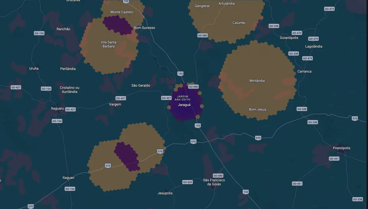 Mapa eleitoral de Paulo Vitor