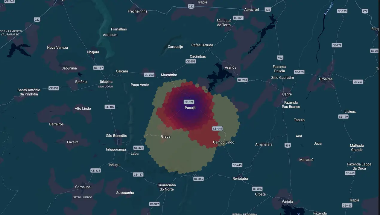 Mapa eleitoral de Pedro Allan