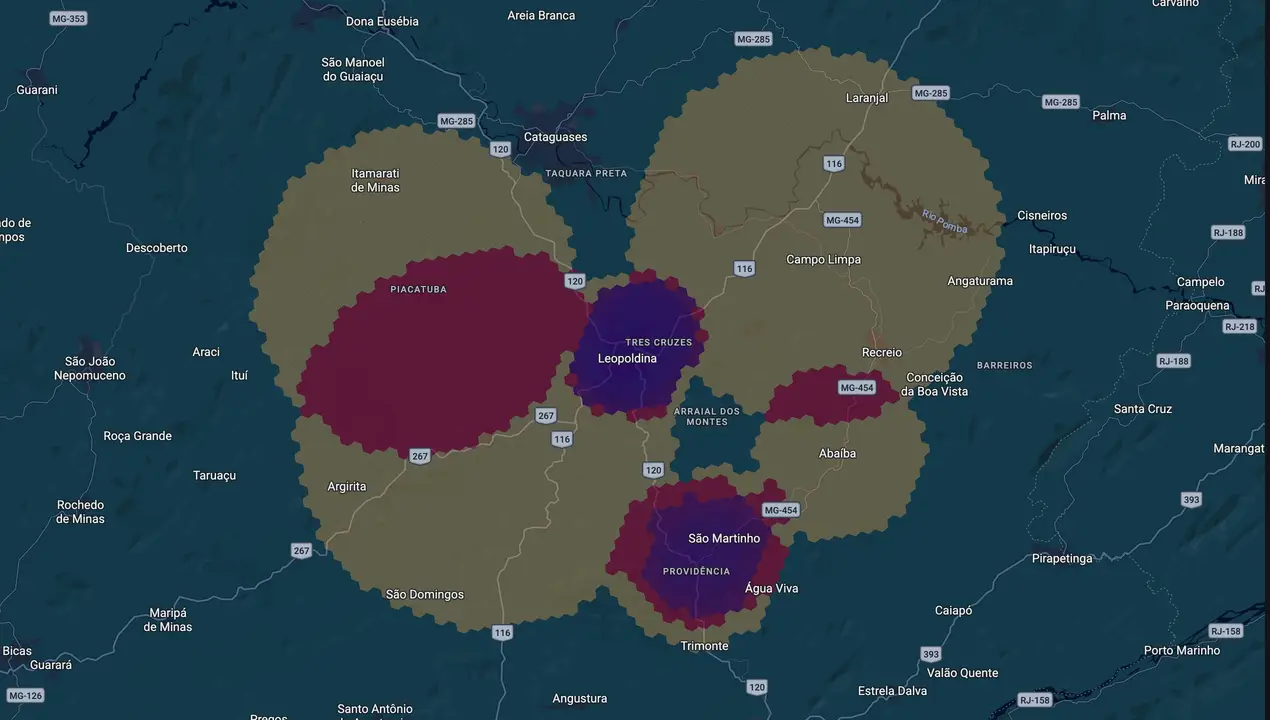 Mapa eleitoral de Pedro Augusto