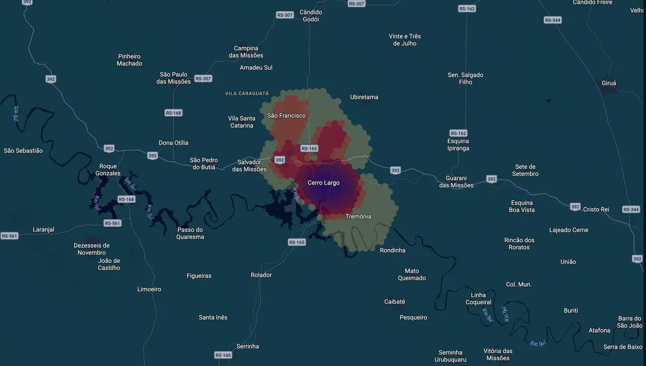 Mapa eleitoral de Pedro Butzen