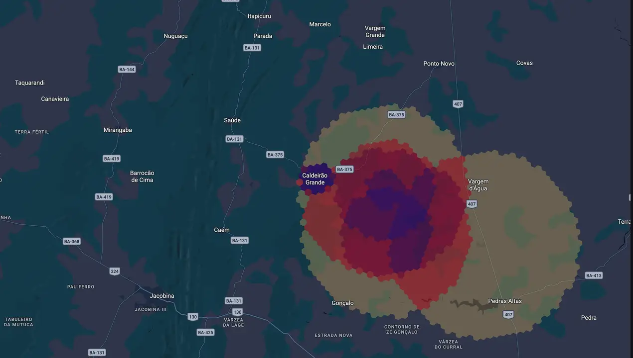 Mapa eleitoral de Pedro Henrique