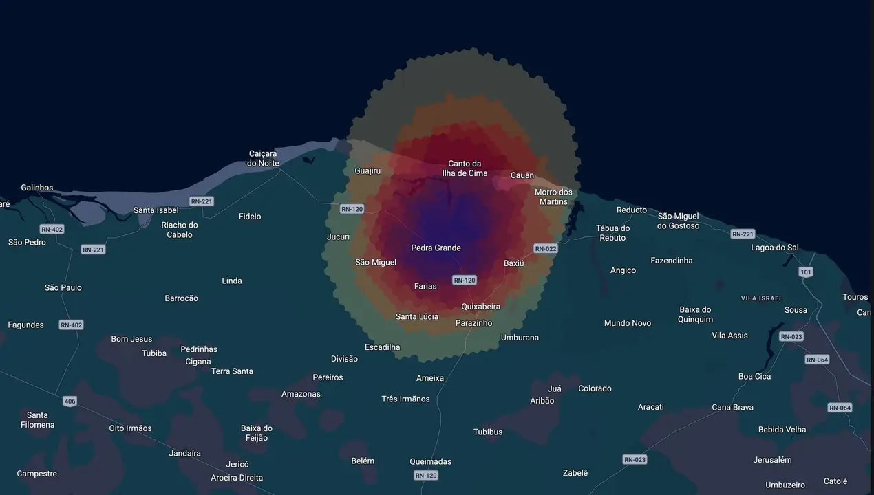 Mapa eleitoral de Pedro Henrique