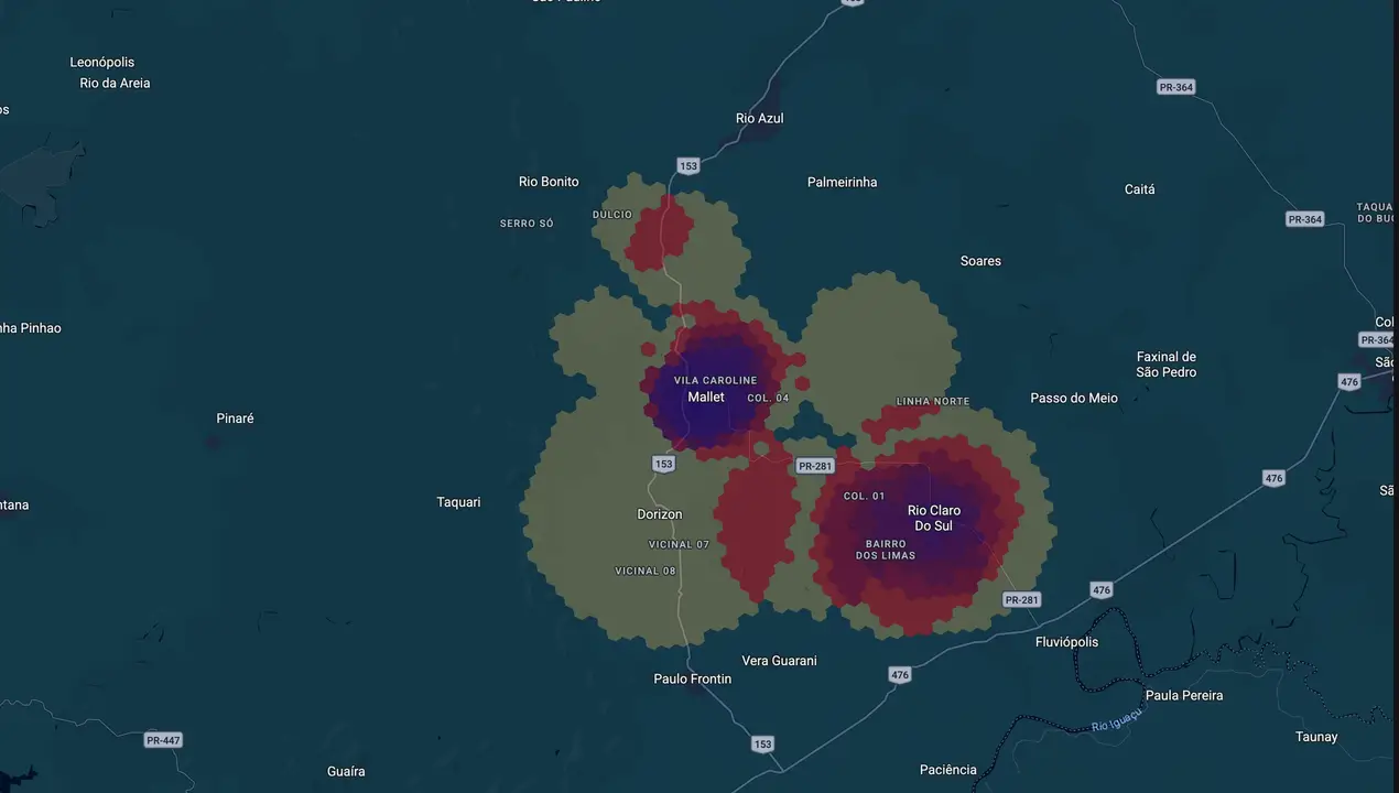 Mapa eleitoral de Pedro Kowalczyk