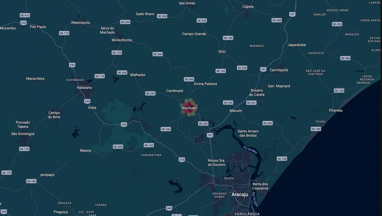 Mapa eleitoral de Petinho de Joao Grande