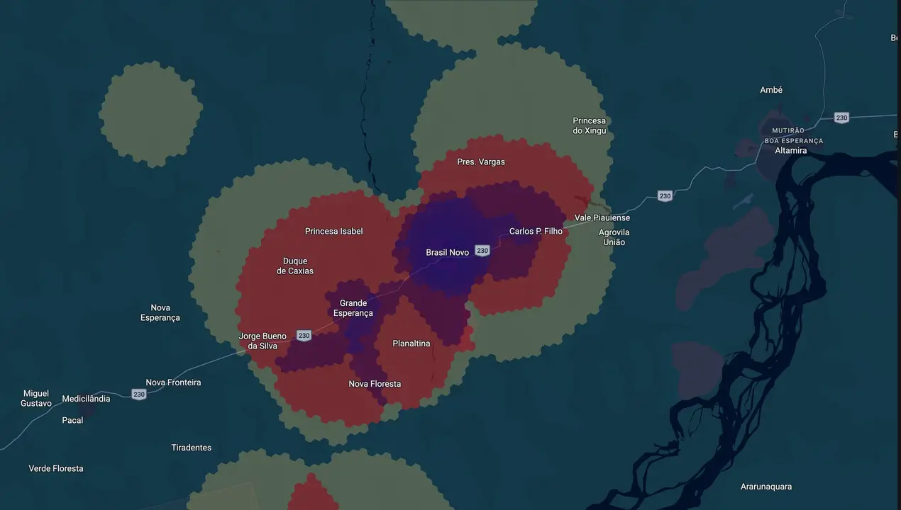Mapa eleitoral de Pirica