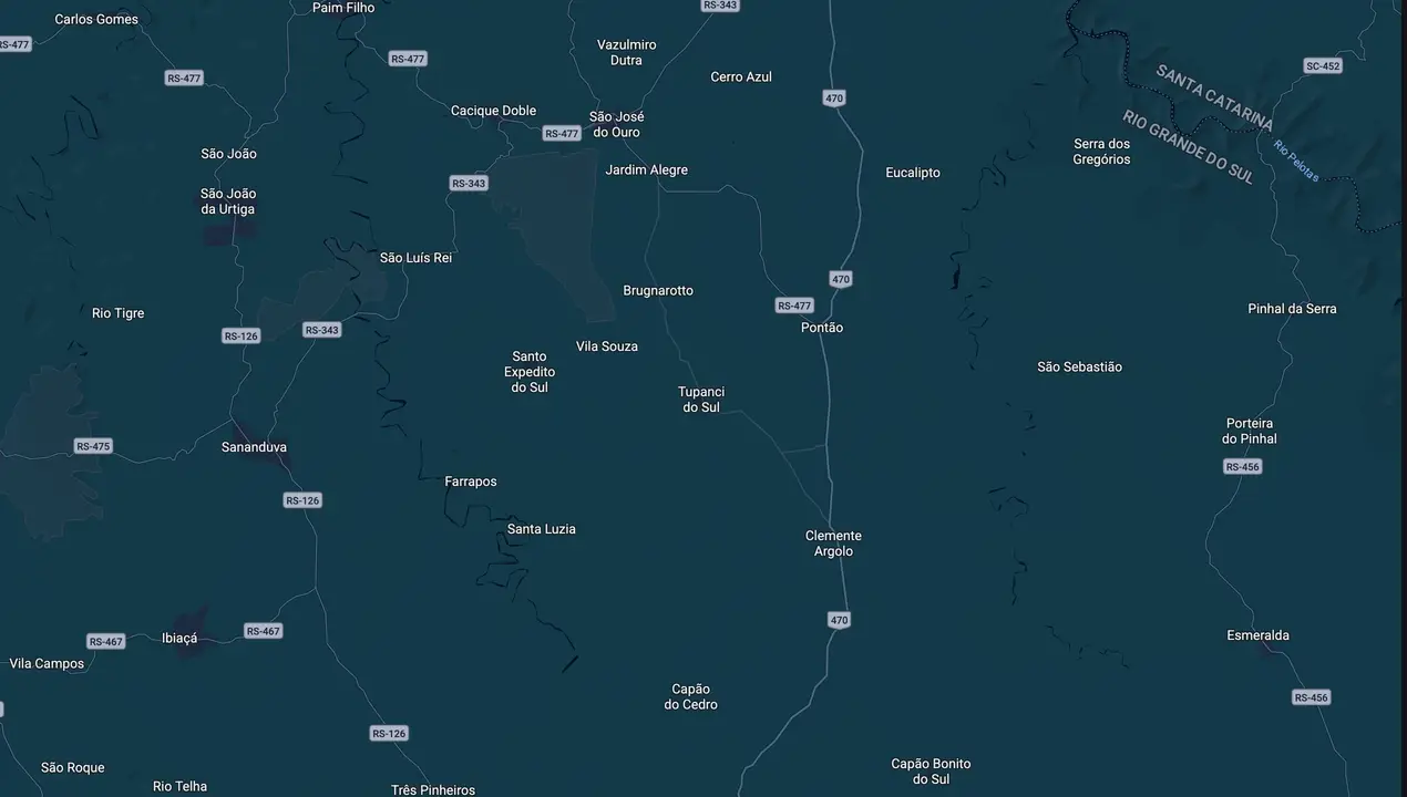 Mapa eleitoral de Preto Favretto