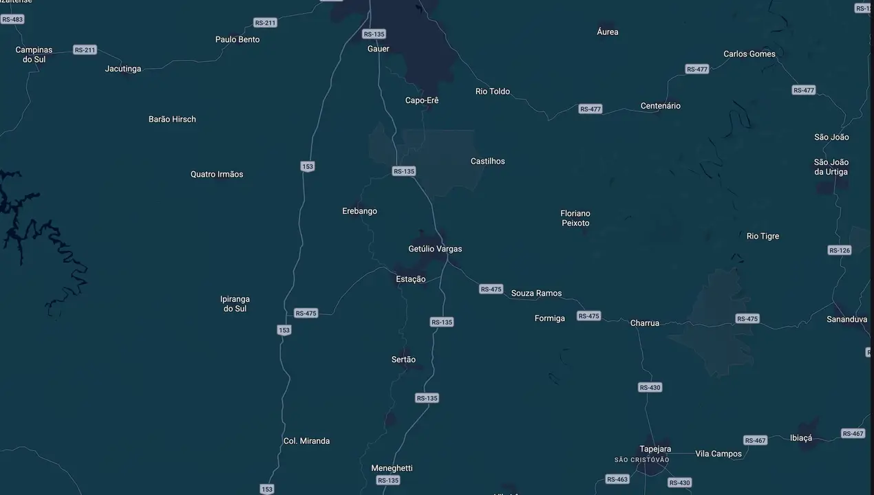 Mapa eleitoral de Prezzotto