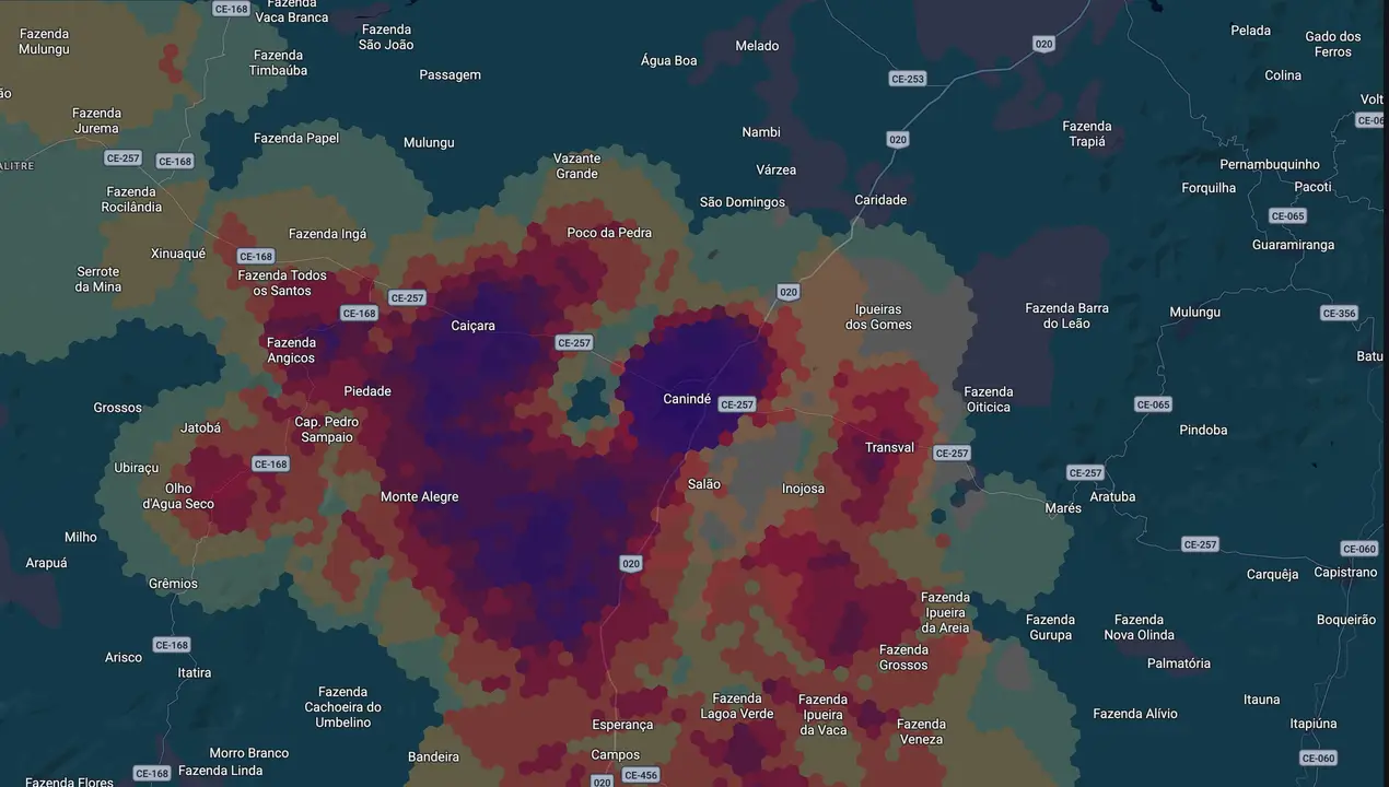 Mapa eleitoral de Professor Jardel