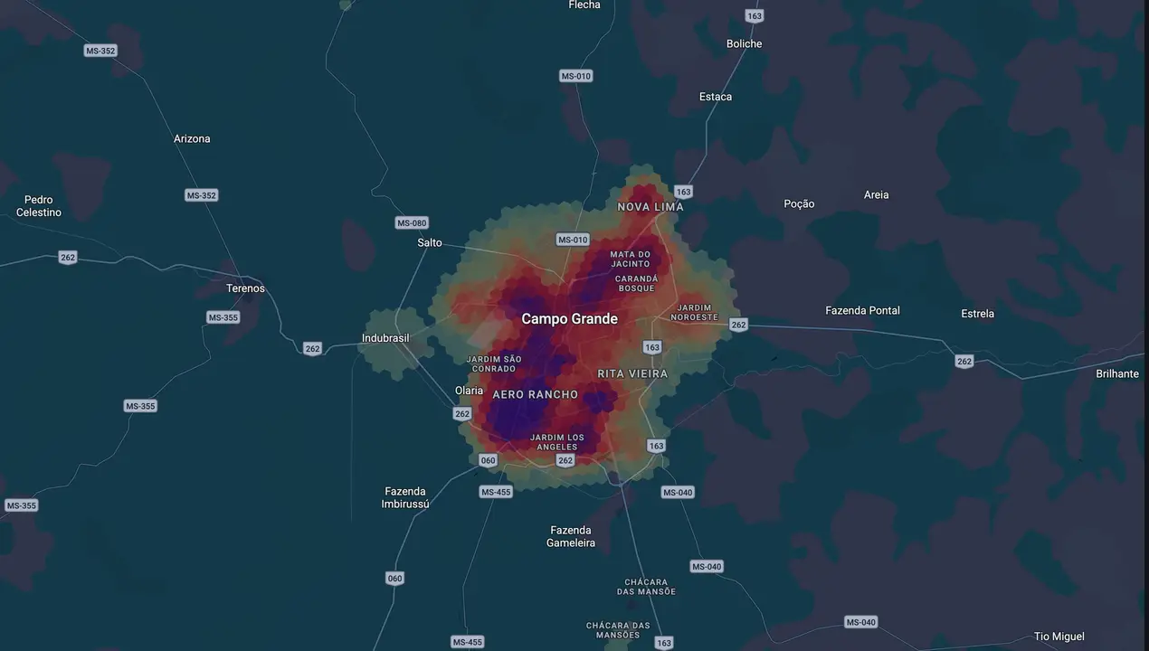Mapa eleitoral de Professor Riverton