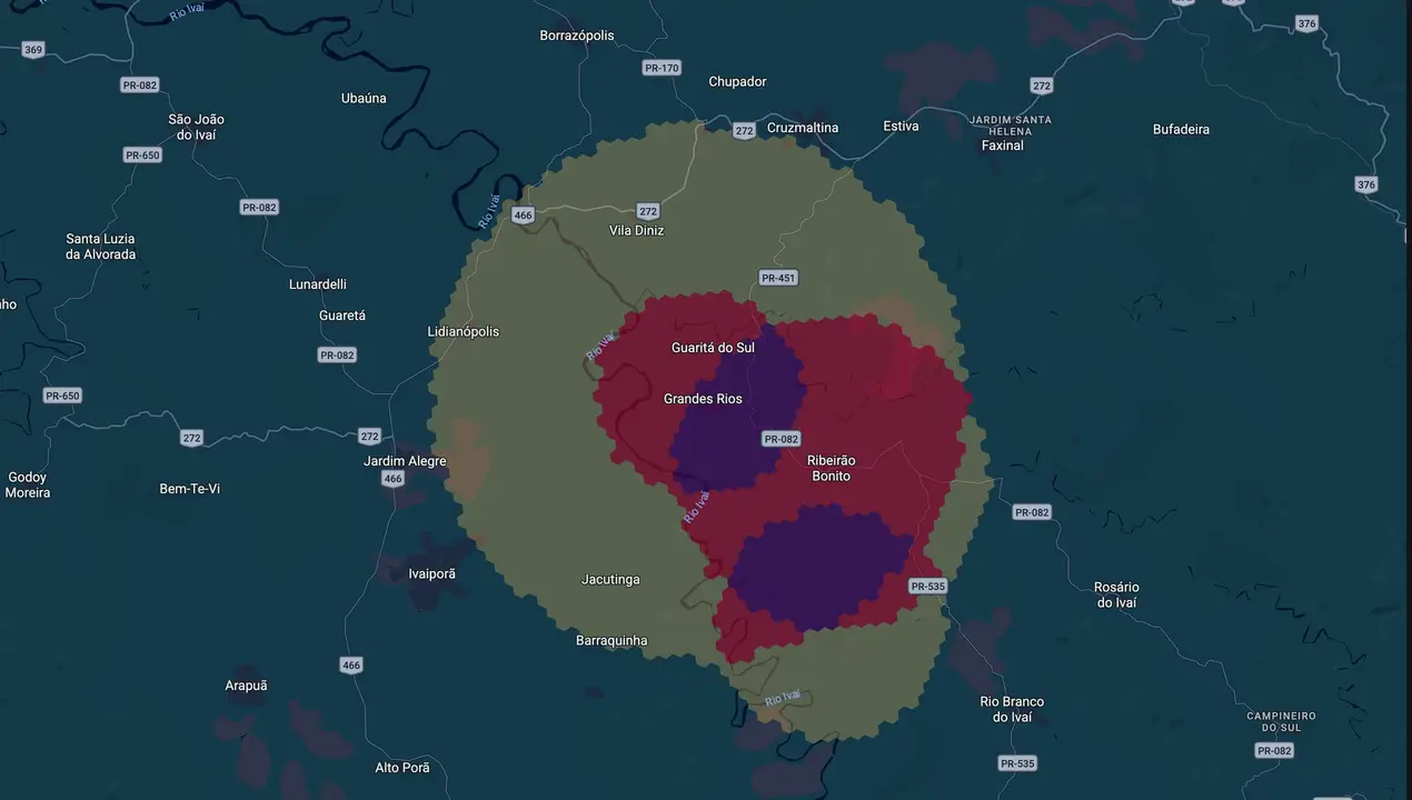 Mapa eleitoral de Professor William