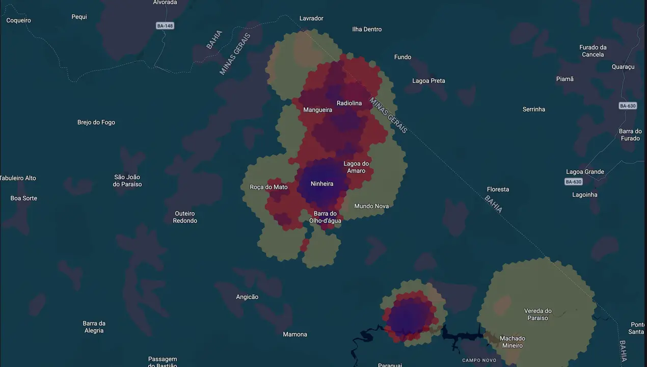 Mapa eleitoral de Prof. Santinho