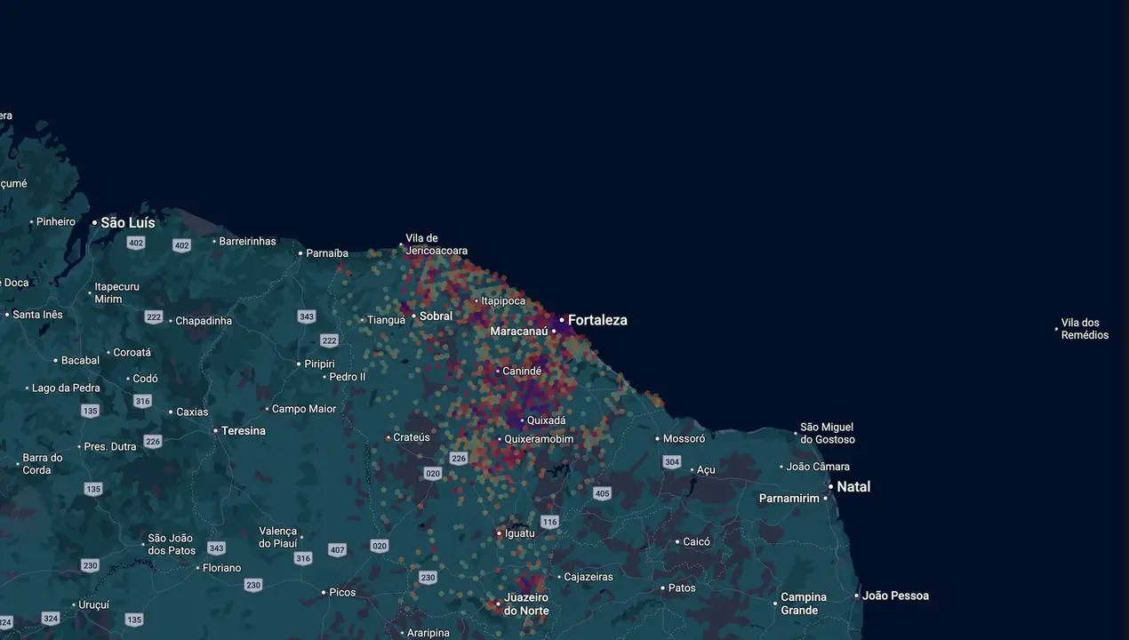 Mapa eleitoral de Rachel Marques