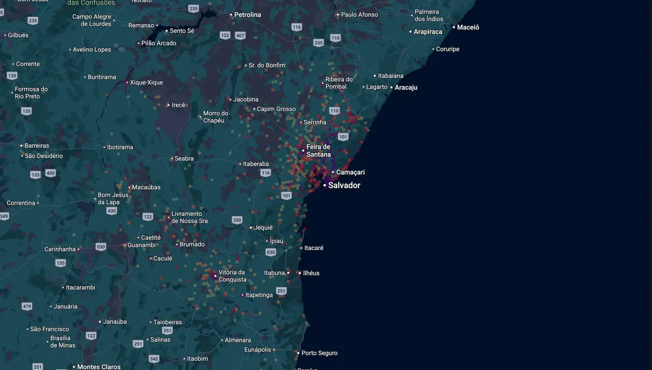 Mapa eleitoral de Radiovaldo
