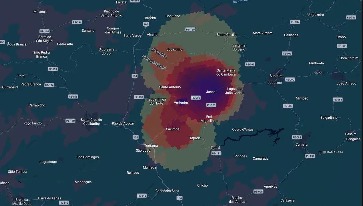 Mapa eleitoral de Rael