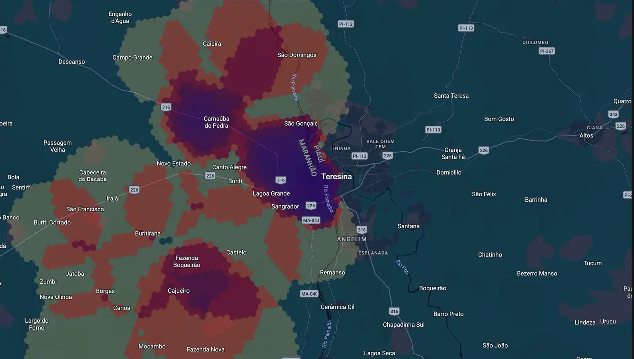Mapa eleitoral de Rafael
