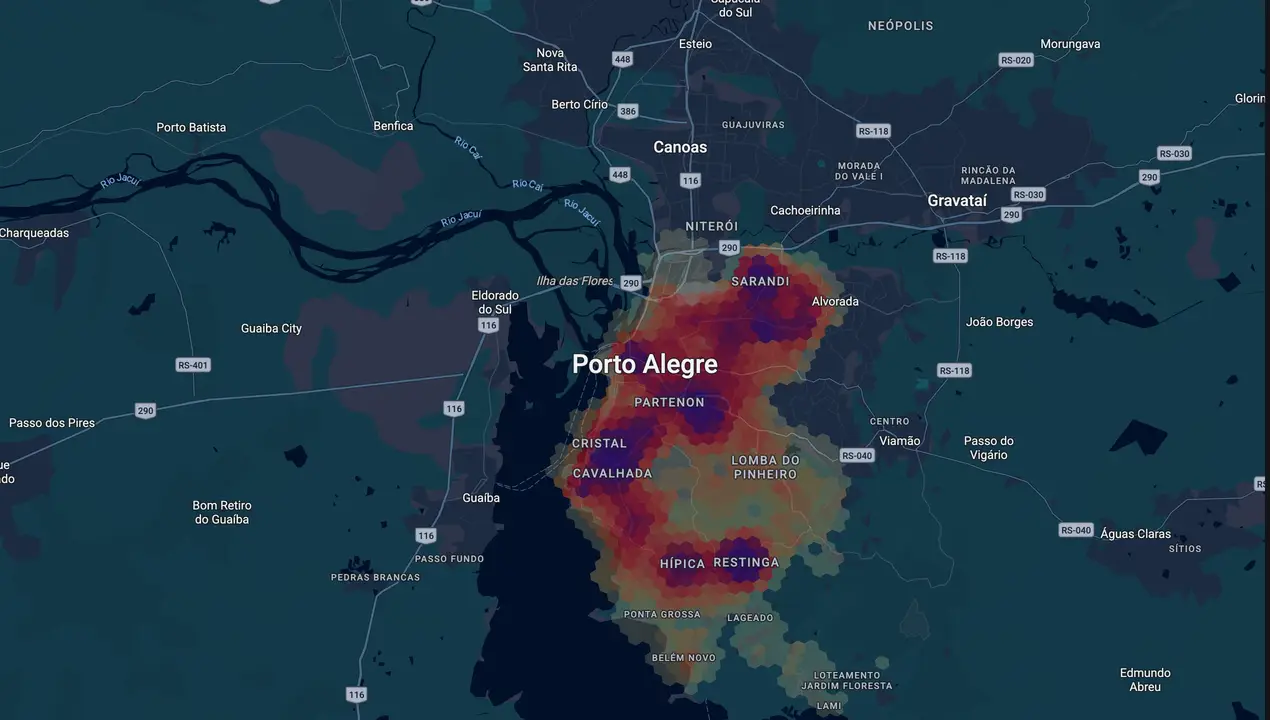 Mapa eleitoral de Rafael Fleck