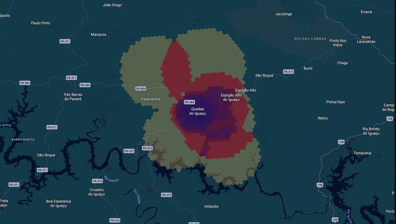 Mapa eleitoral de Rafael Moura