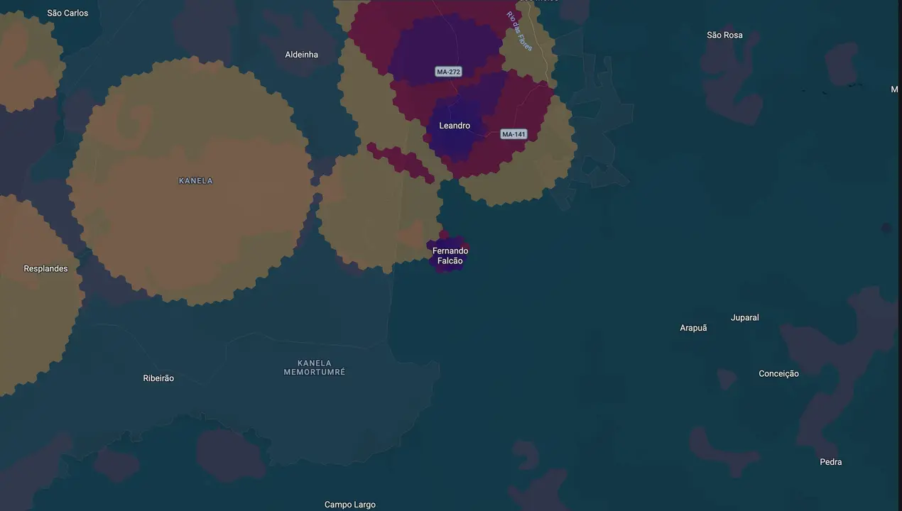 Mapa eleitoral de Raimunda do Josemar
