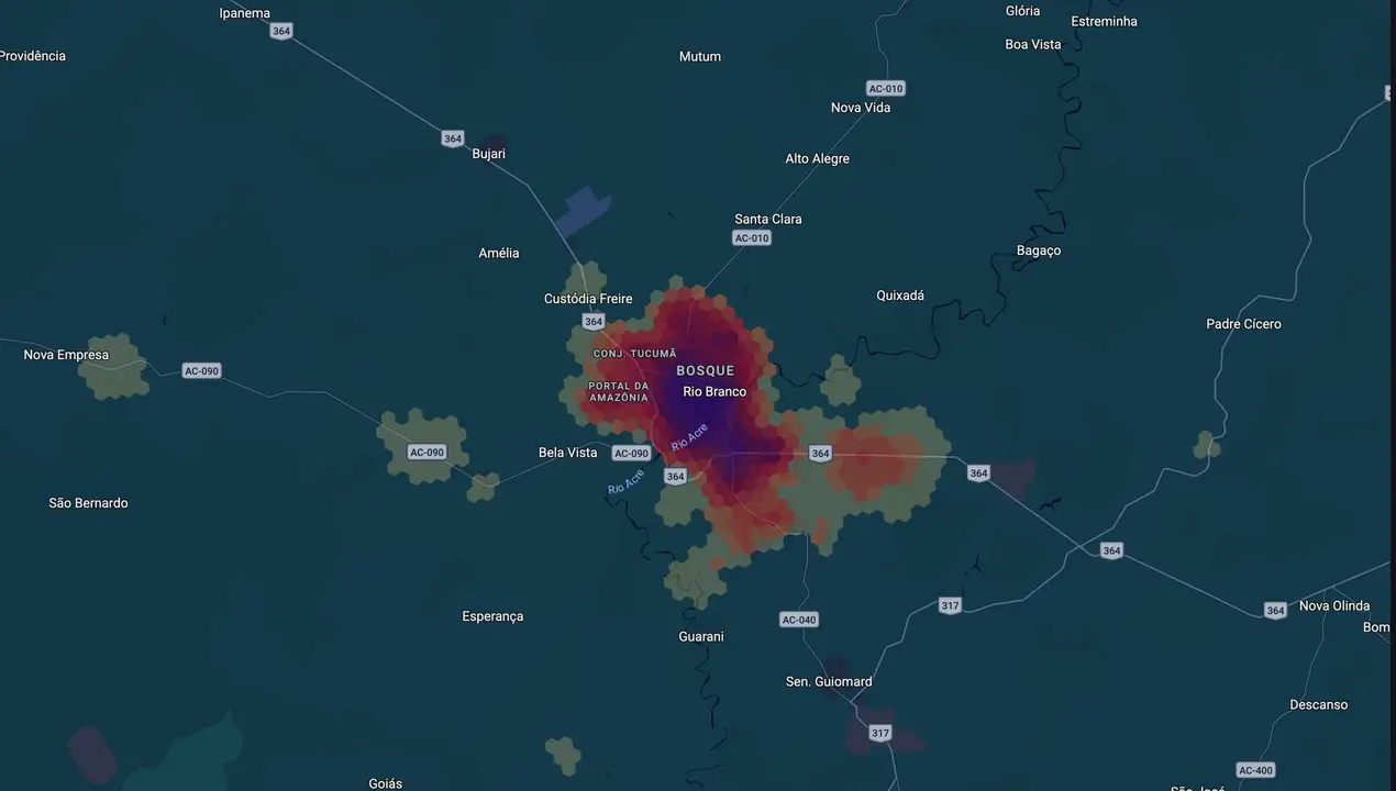 Mapa eleitoral de Raimundo Nenem