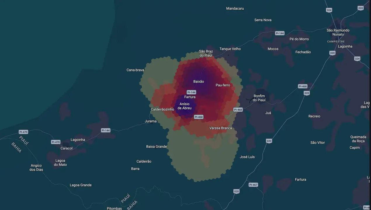 Mapa eleitoral de Ramon Macêdo