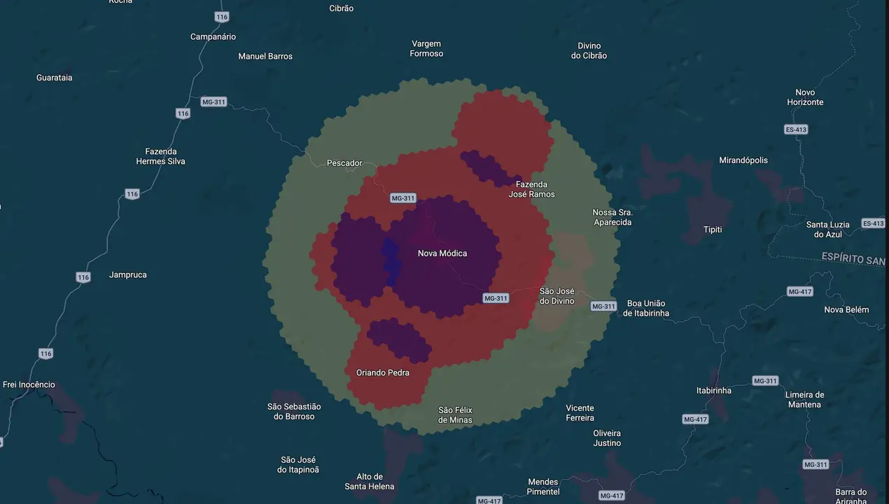 Mapa eleitoral de Raphael