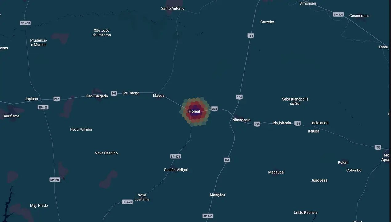 Mapa eleitoral de Raul Scalon
