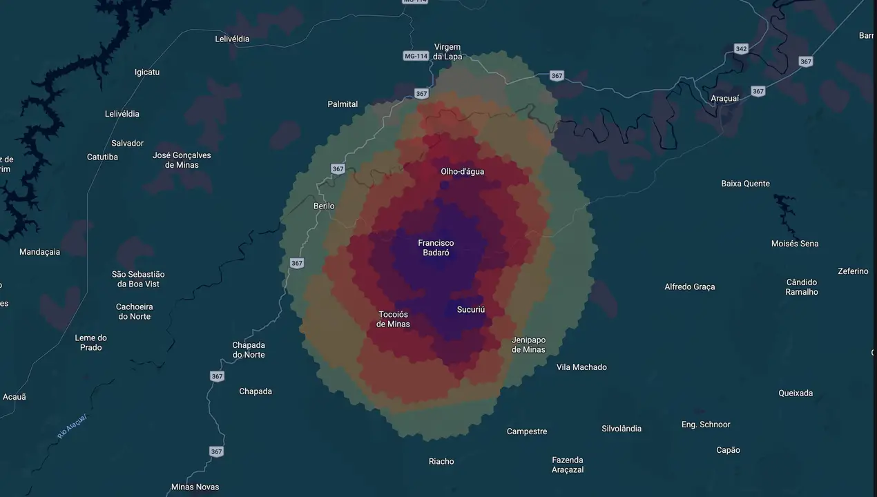 Mapa eleitoral de Reginaldo