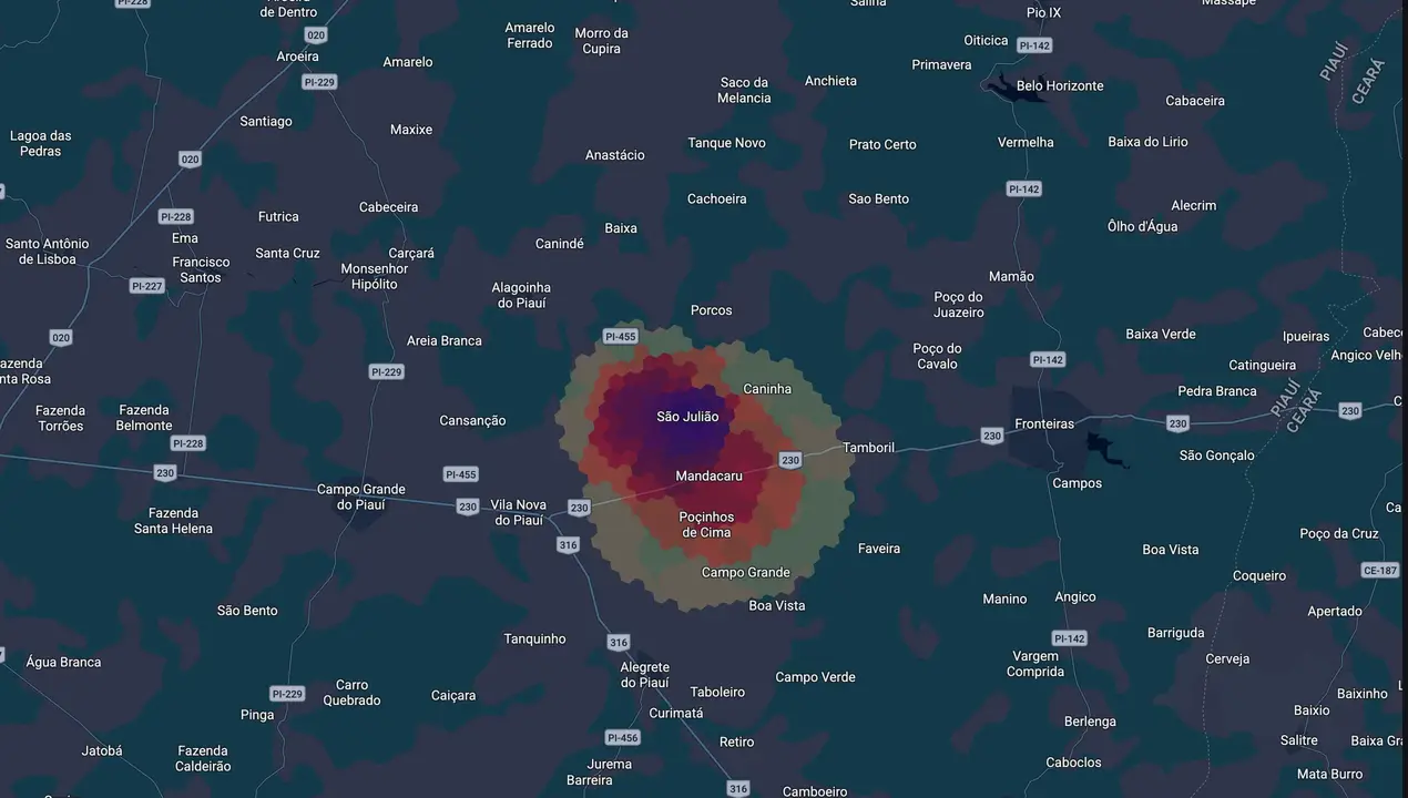 Mapa eleitoral de Renaldinho