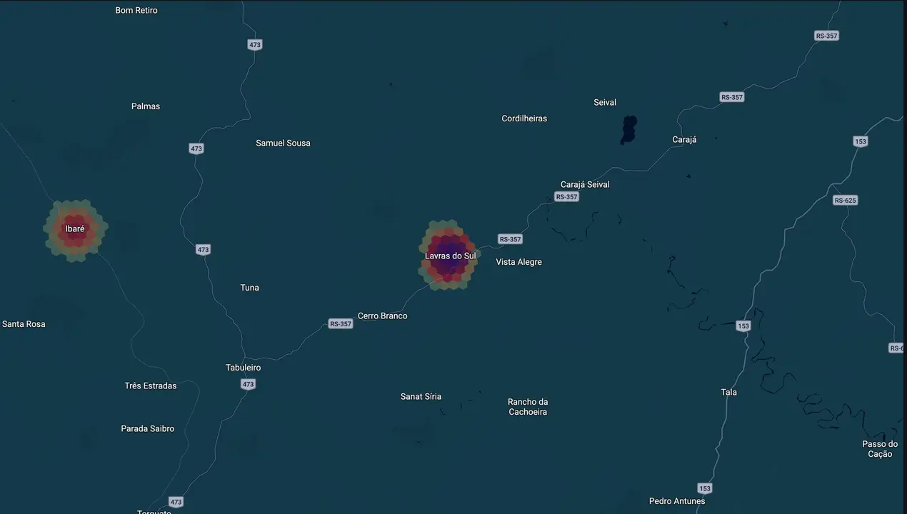 Mapa eleitoral de Renan Delabary