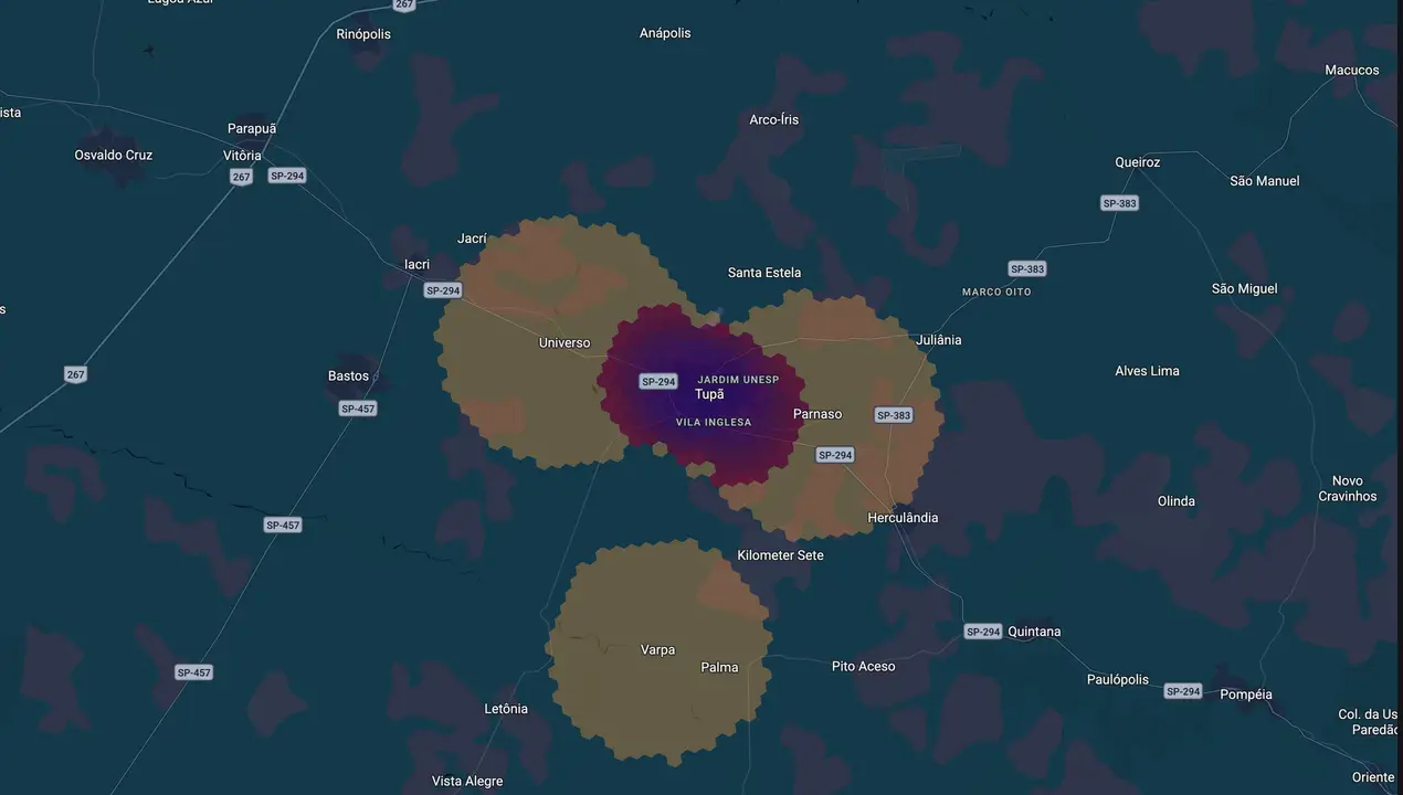 Mapa eleitoral de Renan Pontelli