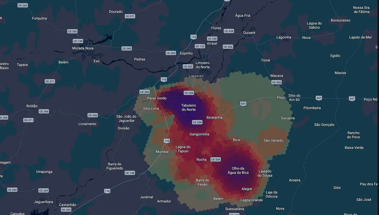 Mapa eleitoral de Renata Vasconcelos