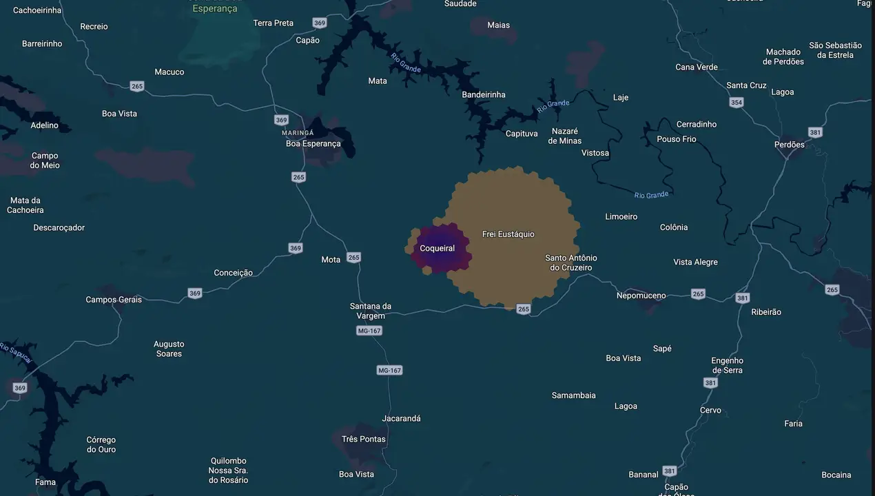 Mapa eleitoral de Renato Curuja