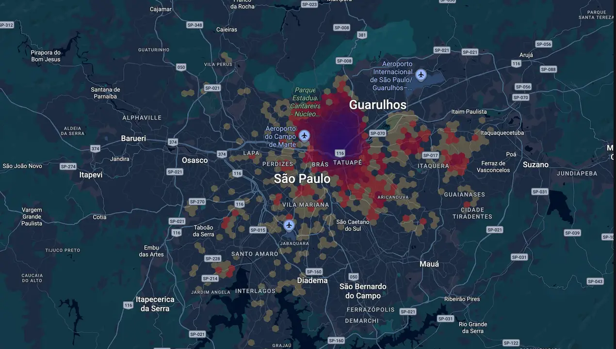Mapa eleitoral de Ricardo Mutran