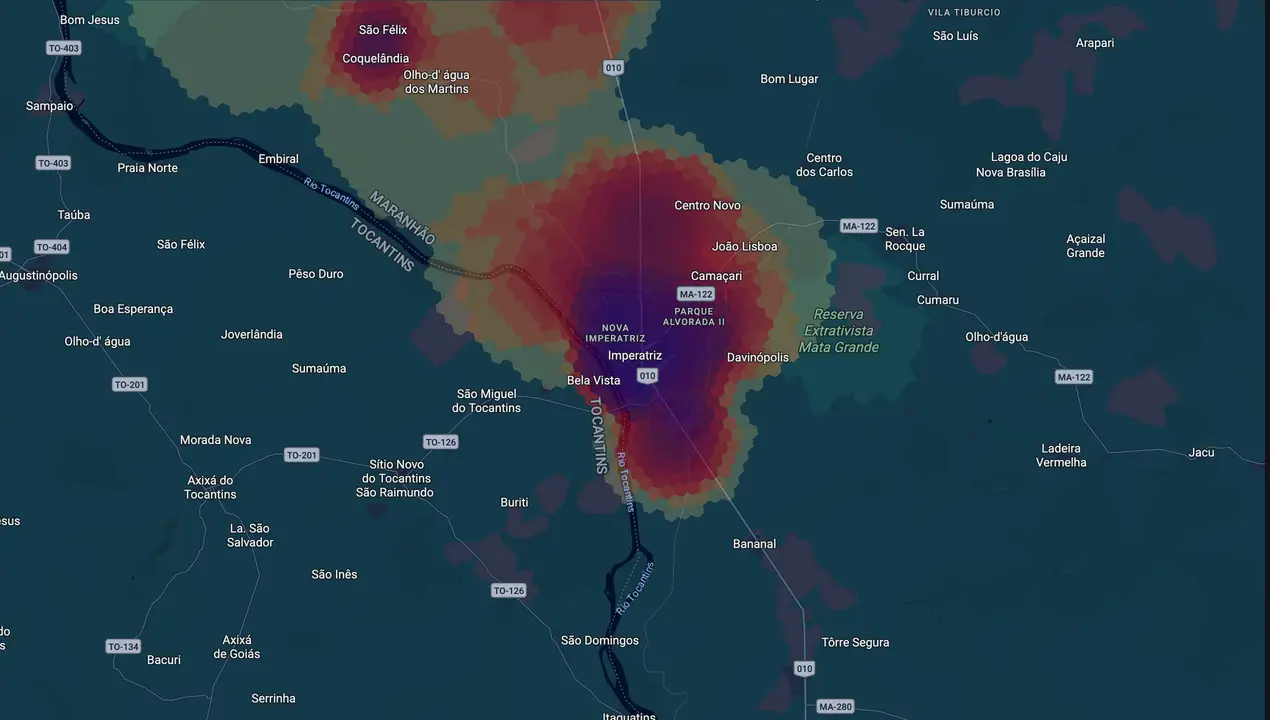 Mapa eleitoral de Rildo Amaral