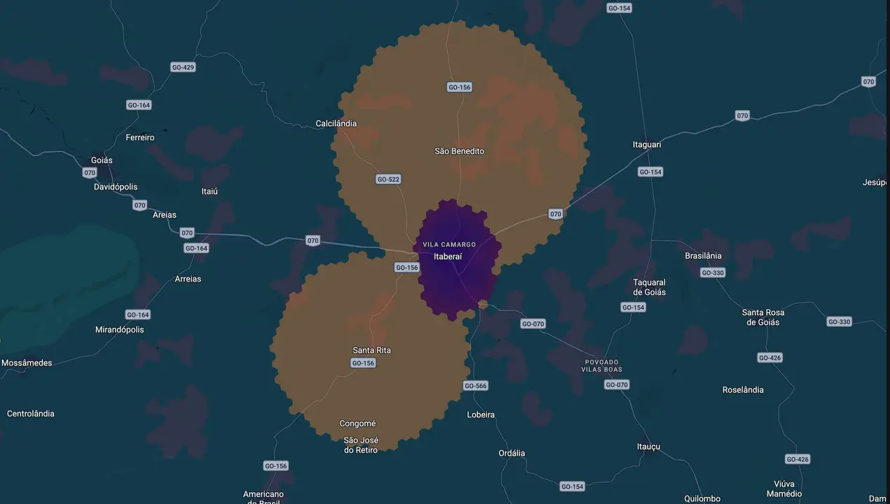 Mapa eleitoral de Rita