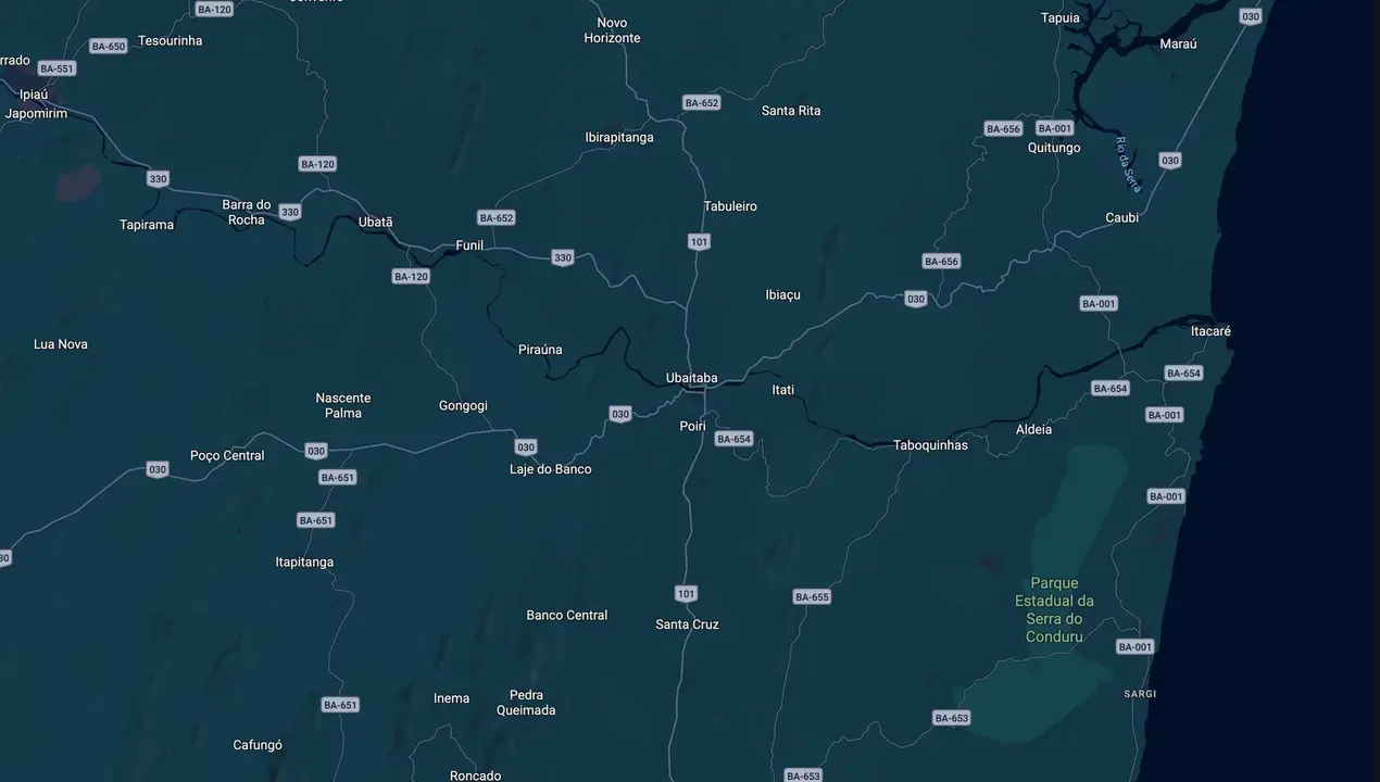 Mapa eleitoral de Rodrigo Andrade