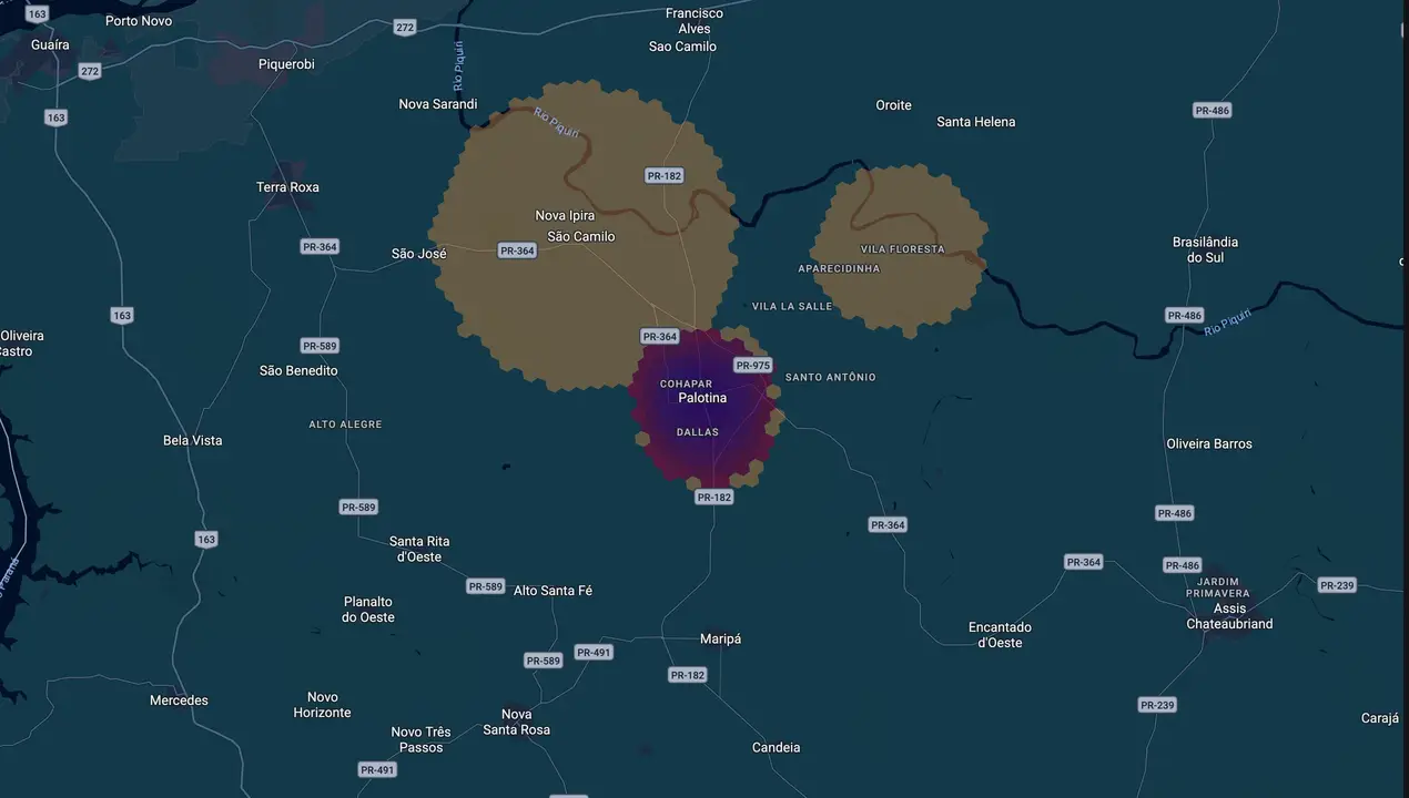Mapa eleitoral de Rodrigo Ribeiro
