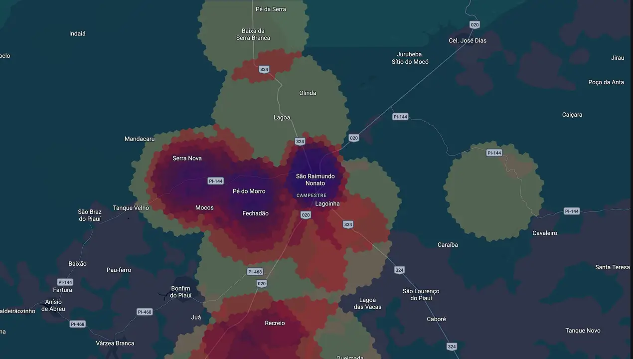 Mapa eleitoral de Rogério