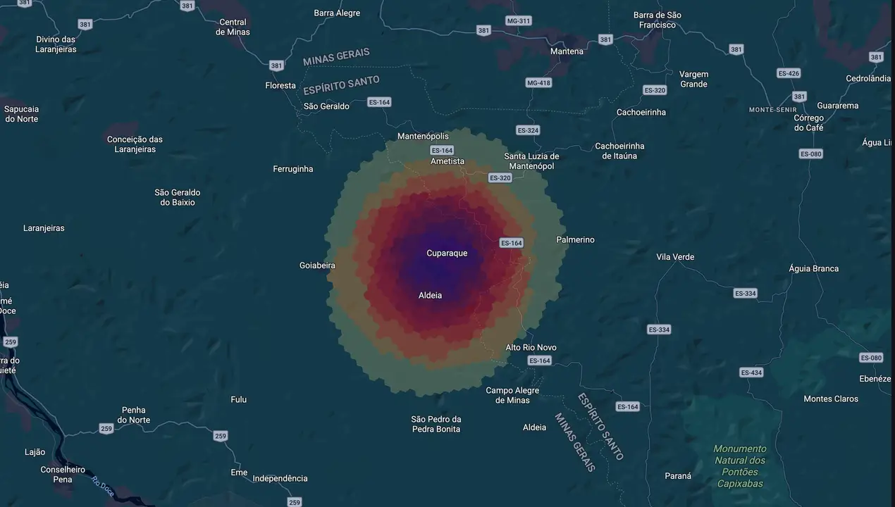 Mapa eleitoral de Rogerio Mendes