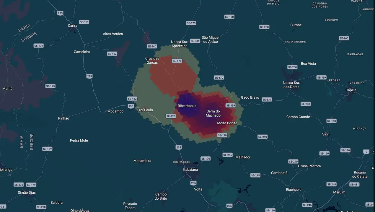 Mapa eleitoral de Rogério Sobral
