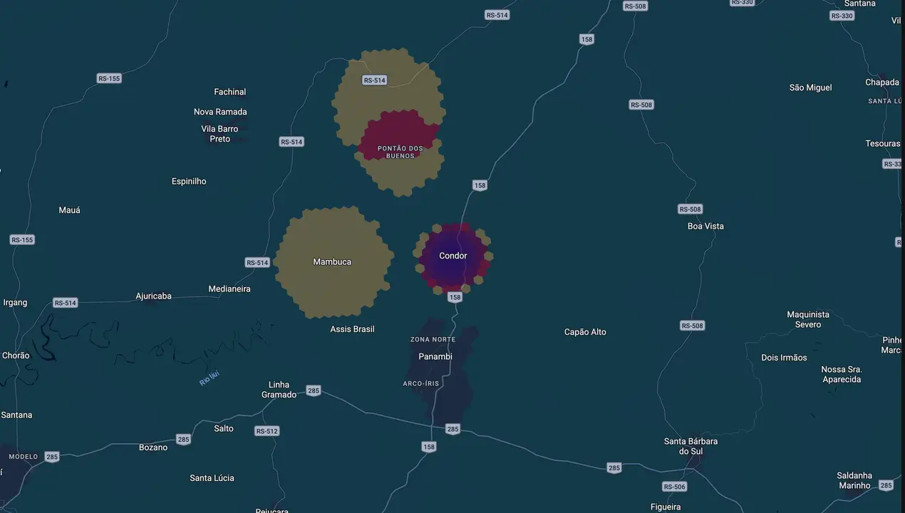 Mapa eleitoral de Rômulo Teixeira