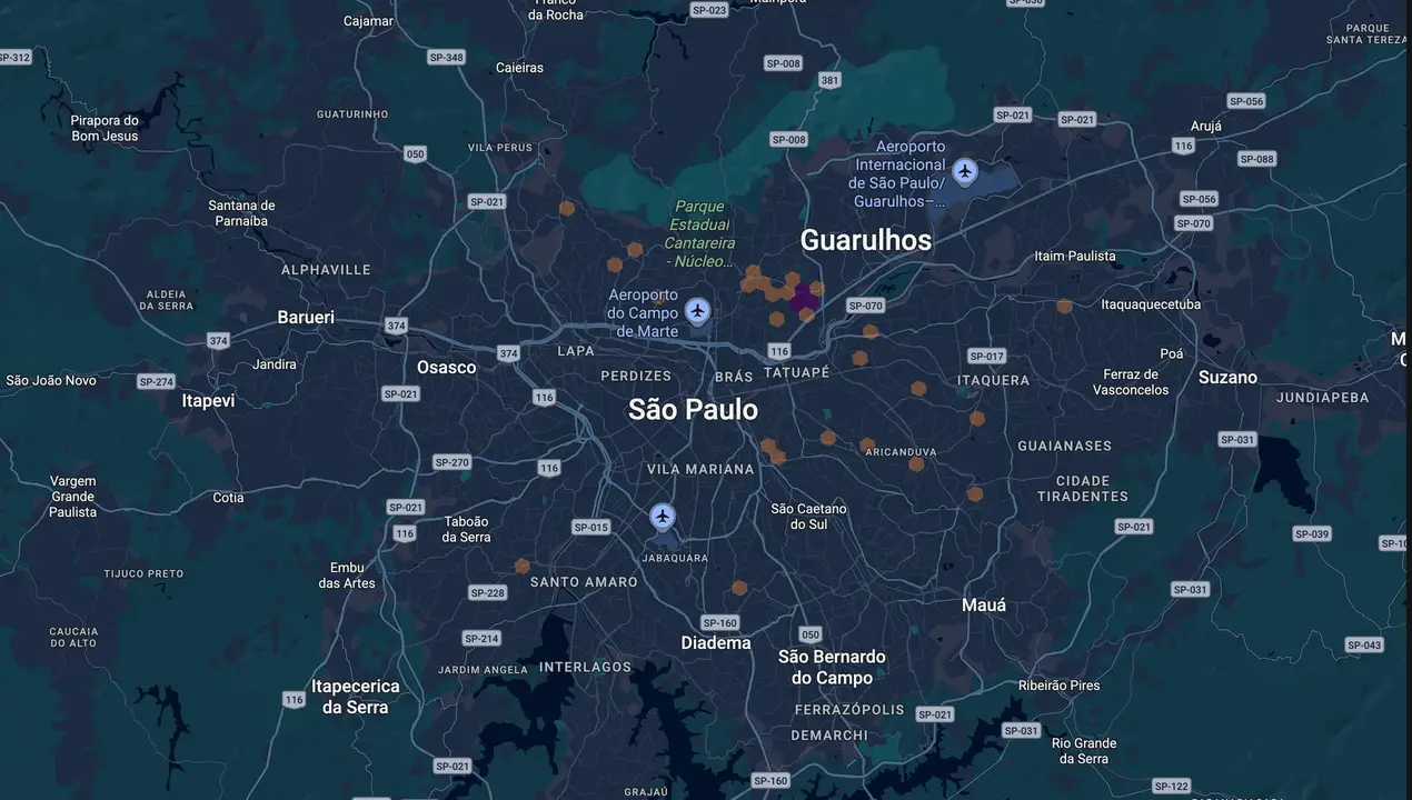 Mapa eleitoral de Ronaldo Gama
