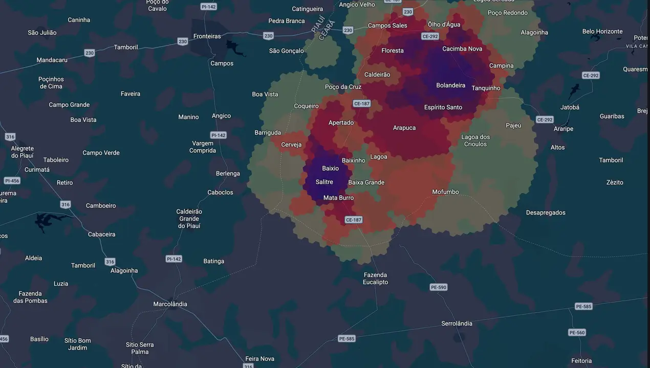 Mapa eleitoral de Rondilson