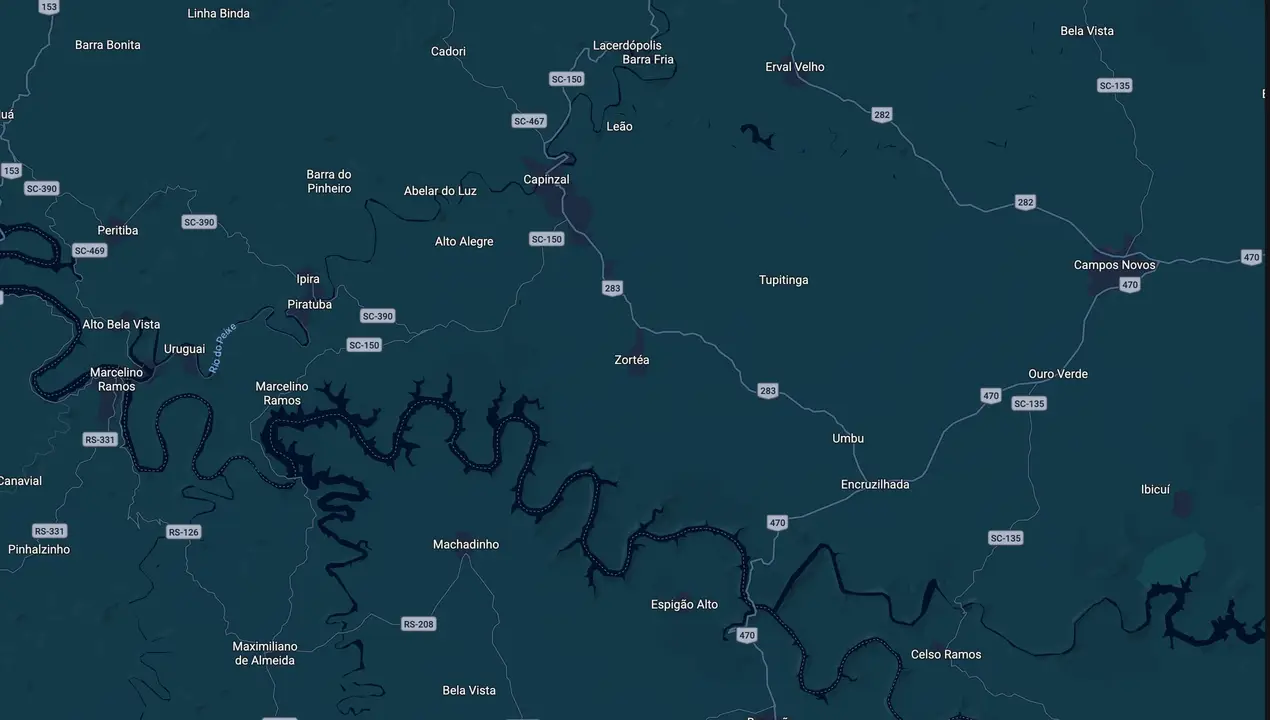 Mapa eleitoral de Rosane