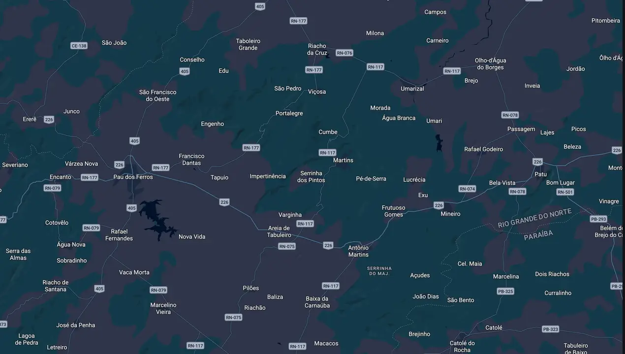 Mapa eleitoral de Rosânia