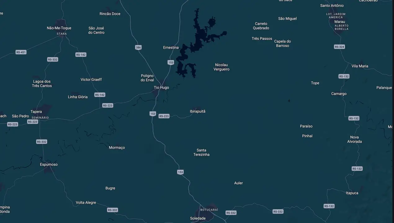 Mapa eleitoral de Rosemar Hentges