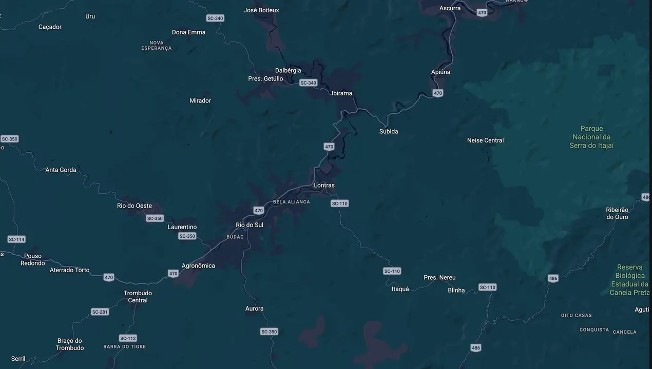 Mapa eleitoral de Rubens R dos Santos