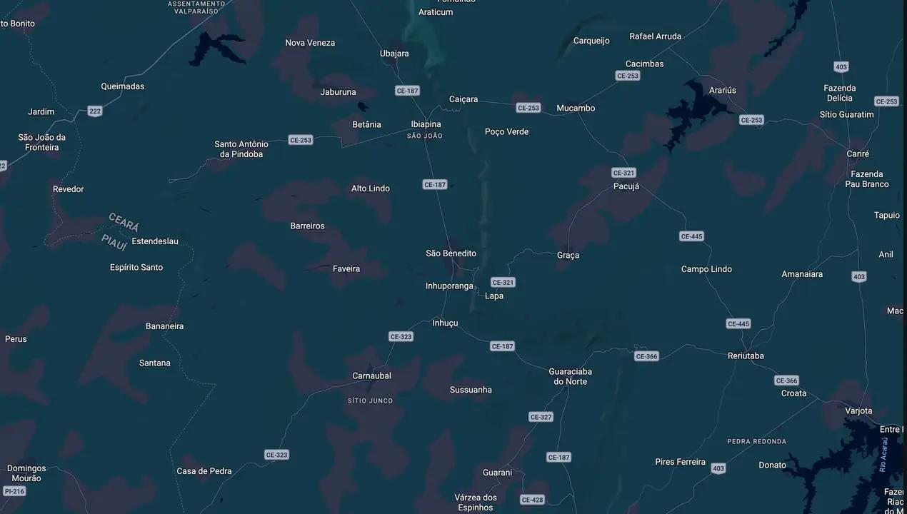 Mapa eleitoral de Saul