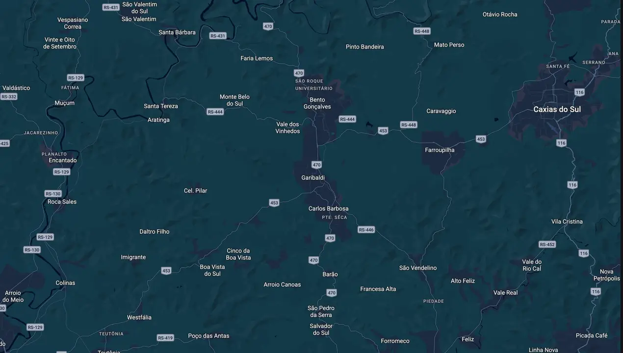 Mapa eleitoral de Sergio Chesini